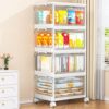 Kmiectse Clear Storage Bins with Lids - 4 Tier 32qt Plastic Stackable Bins