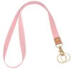 Knagsfa Lanyard for Keys, Long Neck Lanyard for ID Badge, Wallets and Keys, Cute Lanyard Keychain Holder for Women, Hot Pink Bow Dots