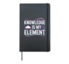 Knowledge Is My Element Hardcover Journal, Black