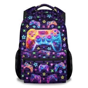 KNOWPHST Backpack for Boys - Kids Gamer School Bag 17 Inch Gaming Bookbag for Elementary Middle School Students