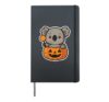Koala in Pumpkin with Lollipop Hardcover Journal, Black