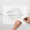 Koala Tools Perspective Ruler (16") – Portable 2-Point Perspective Drawing Tool with Repositionable Vanishing Point Pegs and Transparent Pivoting Rulers for Architecture, Art & Design