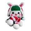 Koautios 1 Set of Starter Kit with Instructions, Colors Wool Roving Fibergarn, 1 Paket Wool Felting Foam Mat for DIY Felt, Rabbit
