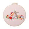 Koautios Pattern Embroidery Starter Kit with Embroidery Hoop for Adults Handmade DIY Cross Stitch Needlework Crafts Decor, Style D