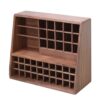 Kokiya Cosmetic Organizer Wooden Jewelry Box Organizer rage Case With Slot Area And Necklace Pocket Suitable for daily wear rage dresser setup gift giving travel