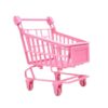 Kokiya Mini Shopping Cart Small Supermarket to Push Ornament Learning