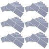 KOMBIUDA Scratch Off Sticker Labels Silver 50 Sheets Rectangle 2.83x1.61 Inch Paper with Strong Adhesive and Metallic Coating for DIY Surprise Scratch Rewards and Prize Program