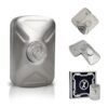 KOMO EDC Fidget Toys Adults,2-in-1 Metal Fidget Slider & Spinner (Silver)
