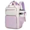 Kono 15.6 Inch Laptop Backpack for Women Work Bag Large Capacity Purple