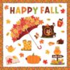Konsait 81 PCS Happy Fall Bulletin Board Decorations Set, Pumpkin Maple Leaf Cutouts and Fall Bulletin Boards Autumn Decor for Classroom Office Wall Door