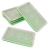 KONTONTY Seed Sprouter Trays 5 Sets with Holes, Stackable Plastic