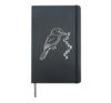 Kookaburra Birding Bird Lover Birdwatcing Kingfisher Hardcover Journal, Black