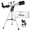 Koolpte Telescope 50360 for Astronomy Beginners Black 99008