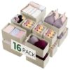 Kootek 16 Pack Drawer Organizer Clothes Dresser Organizers for Clothing