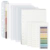 Koqye A5 Planner Inserts Lined Refills, A5 6 Holes Binder Refill Value Set