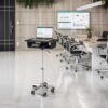 KORVYAL 21" Height Adjustable Rolling Laptop Desk - Mobile Workstation