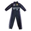 Kosgraiy Kids Race Car Driver Costume,Boys Racer Jumpsuit with Cap,Black,L