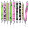 Kosiz 48 Pcs Witch Ballpoint Pens Bulk Back to School Pens Gifts Princess and Witches Classroom Rewards Pink Green Ballpoints for Home School Office Summer Birthday Baby Shower Party Supplies