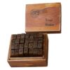 kowaku 28 Pieces Rubber Stamps Wooden Alphabet Stamps Mini Letter Stamps Number Stamps Vintage Stamp Set Wood and Rubber Storage Box Suitable for, Digital Weather