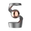 kowaku Desktop Top Rotator Ornament Built from, Array, Grey + Rose Gold Bead, Desktop Suspension Gyroscope, Decompression Toy, Aluminum Alloy, Grey Frame with Rose Gold Bead