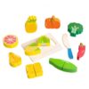 kowaku Wooden Fruit Cutting Set Educational Wooden Cutting Plaything Fruit and Vegetables for Children