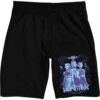 Kpop Demon Hunters Huntrix Men's Lounge Shorts Pull-On Sleep Short with Graphic Left Leg Print Officially Licensed Netflix Sleepwear-XXL Black