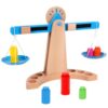 KQFCAZRE Wooden Balance Scale Toy