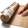 Kraft Paper Roll for Gift Wrapping Bulletin Board Craft Art Bouquet Flower Packing Moving Shipping Floor Covering Table 80GSM (Brown, 36" x100')