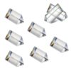 KRISININE 8PCS Optical Clear Crystal Triangular Prism, 50mm/2inch