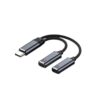 Ksento 2-in-1 Type-C to Lightning Female Adapter Cable for Wireless Mic – Supports Live Streaming & Charging, Compatible with Boya/MOMA/DJI Mics, iPhone 15/16/17 & Android Phones
