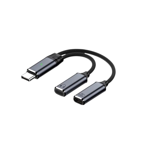 Ksento 2-in-1 Type-C to Lightning Female Adapter Cable for Wireless Mic – Supports Live Streaming & Charging, Compatible with Boya/MOMA/DJI Mics, iPhone 15/16/17 & Android Phones