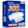 KTRIO 300Pack 3 Mil & 300Pack 5 Mil Laminating Sheets