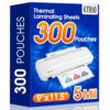 KTRIO 300Pack 5Mil & 30Pack 3Mil Laminating Sheets, 8.5x11