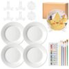 kuailaya Plate Painting Kit, Ceramic Painting Kit, Paint Your Own Ceramic