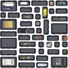 Kutesna 44 PCS Interlocking Drawer Organizer, Plastic Desk Organizer Set