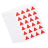 Label Decals Stickers 576pcs Adhesive Self Red Triangle Marking