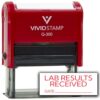 Lab Results Received Date Self-Inking Rubber Stamp | Referrals, Results & Orders Rubber Stamps (Red Ink) - Q-300