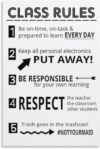 LADESDIRECT Posters Classroom Rules Poster Class Rules Poster for Middle School Classroom Expectations Posters for High Painting Posters And Prints Wall Art Pictures for Living Room Bedroom Decor