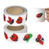 Ladybird Stickers - Cartoon Decal Roll | 1000 Pcs Waterproof Coated Paper
