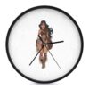 Lady Native U.S. Indian Wall Clock Non-Ticking Digital Wall Clock