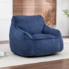 lafengyan Large Bean Bag Chair for Home Comfort Comfy Corduroy with Armrests, Ideal for Multiple Activities