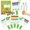 Laffunz 5 Magnetic Ten Frame Set & Math Counters Addition Subtraction Games