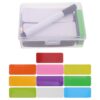 LALADEFIEE 60pcs Reusable Magnetic Dry Erase Labels for Classroom and Office, Writable Coated Paper Name Tags with Easy Replacement and No Damage Installation for Culture Walls