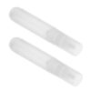 LALAFINA 2pcs Empty Paint Marker Pens 8mm White Flat Tip Plastic Fillable