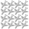 LALAFINA Thumbtacks Airplane Shaped 12pcs Metal Push Pins and Silver Steel Decorative Effect Multipurpose Fixing Function for Bulletin Boards and Office Use