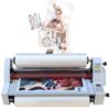Laminating Machine, A2+ Cold Roll Film, Digital Display, Single and Double-Sided, 4 Rollers, 1 Inch Core, Ideal for Documents, Photos, and Cards