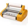 Laminating Machine, Digital Hot and Cold Roll Laminator, 18 Inch, 1.3M/Min Speed, Heats Up to 150℃, Ideal for Photos, Documents, Menus, and Artworks
