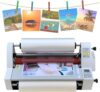 Laminating Machine with 2 Film Roll, Hot Cold Max Width 350mm/13.78in
