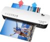 Laminator Machine with 50 Laminating Pouches, Portable Thermal Laminator with Indicator Light, Fast Warm-Up and Two Heating Modes