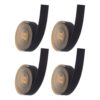 Lampshade Edging Strip Self Adhesive Cloth 4 Rolls Black